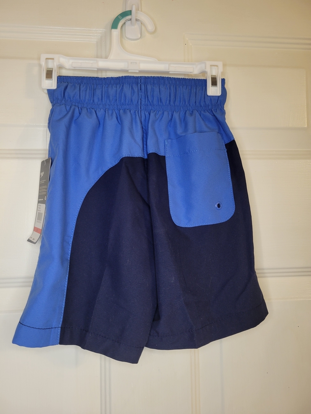 Speedo Boy's Two-Tone Blue Swim Shorts - Picture 7 of 9